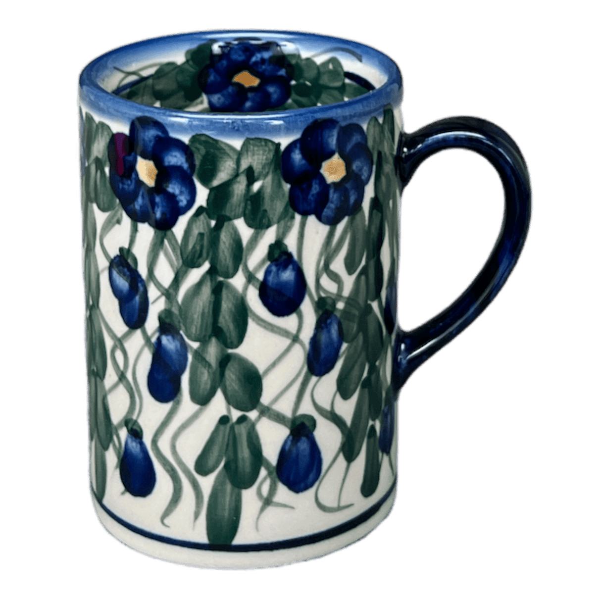 Mug, Slim, 8 oz in "Blue Cascade" by Andy | NDA350-A31