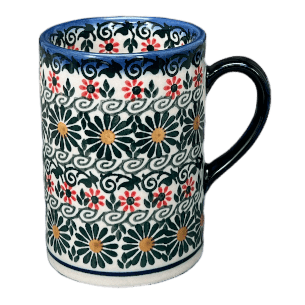 Mug, Straight Mug, 8 oz in "Garden Breeze" by Andy | NDA350-A48