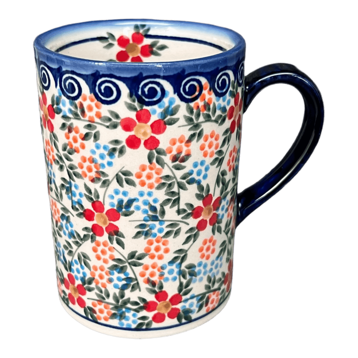 Mug, Slim, 8 oz in "Meadow in Bloom" by Andy | NDA350-A54