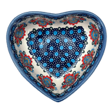 Bowl, Heart-Shaped, 5" x 5.25" in "Polish Bouquet" by Andy | NDA366-82