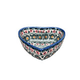 Bowl, Heart-Shaped, 5" x 5.25" in "Garden Breeze" by Andy | NDA366-A48