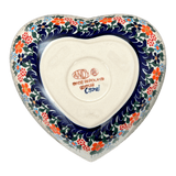 Bowl, Heart-Shaped 6.5" x 7" in "Fall Wildflowers" by Andy | NDA367-23