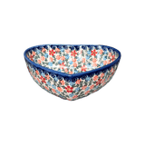 Bowl, Heart-Shaped 6.5" x 7" in "Meadow in Bloom" by Andy | NDA367-A54