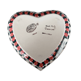 Bowl, Heart-Shaped, 8" X 8.75" in "Red Lattice" by Andy | NDA368-20