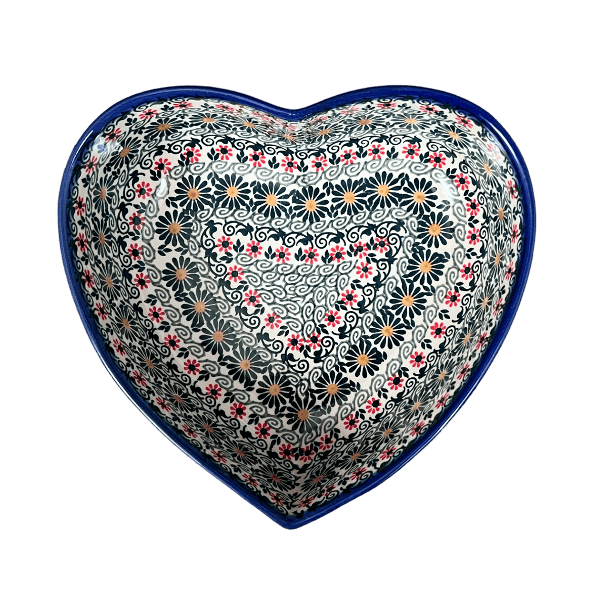 Bowl, Heart-Shaped, 8" X 8.75" in "Garden Breeze" by Andy | NDA368-A48