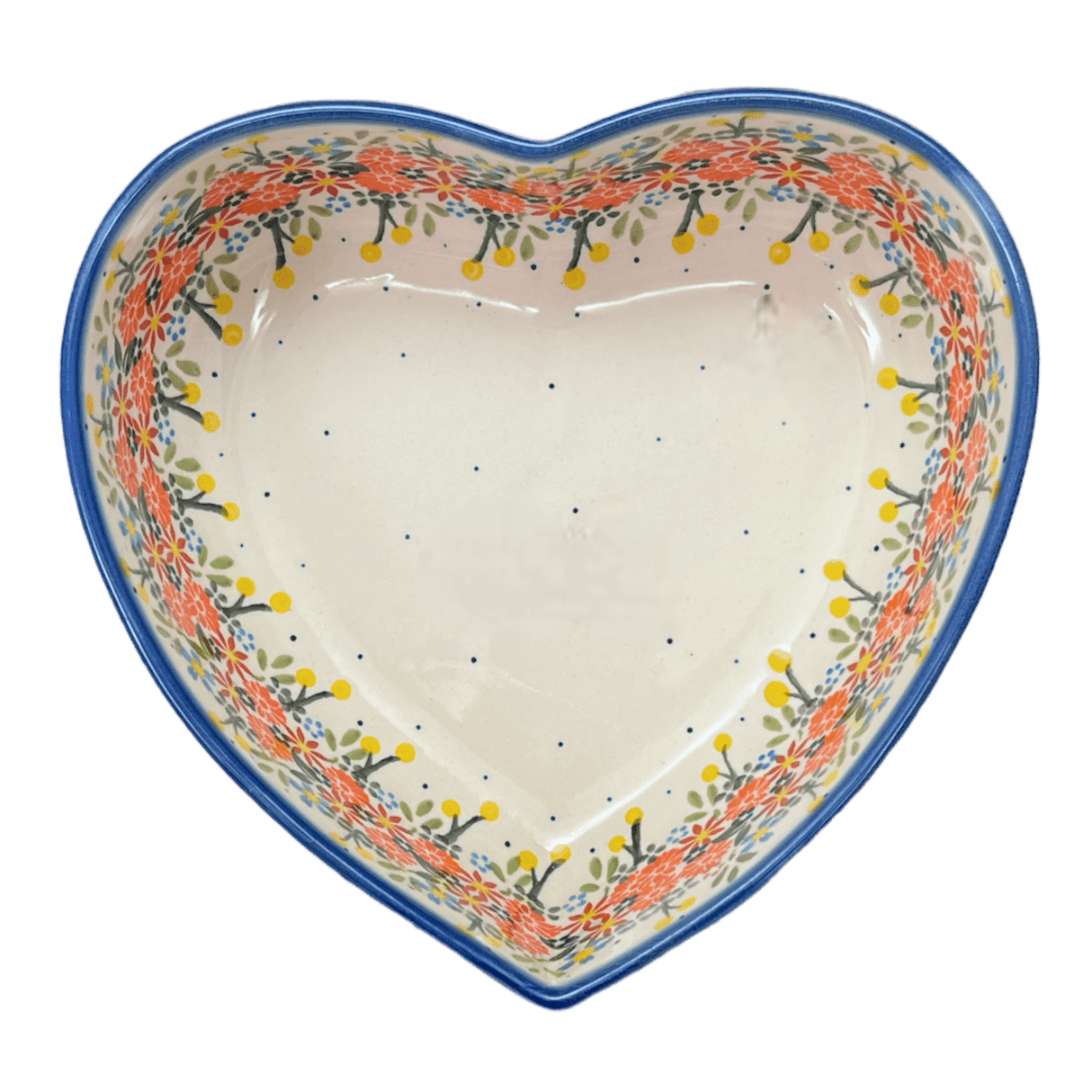 Bowl, Heart-Shaped, 8" X 8.75" in "Bright Bouquet" by Andy | NDA368-A55