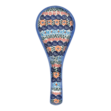 Spoon Rest, Large, 10.5" in "Zany Zinnia" by Andy | NDA473-35