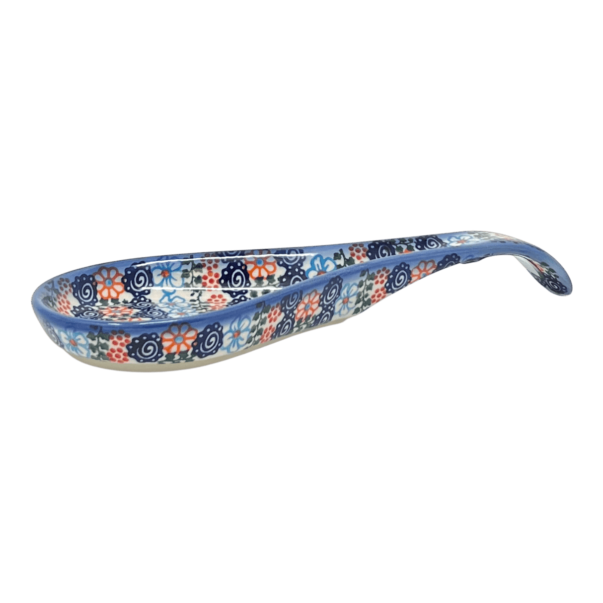 Spoon Rest, Large, 10.5" in "Zany Zinnia" by Andy | NDA473-35