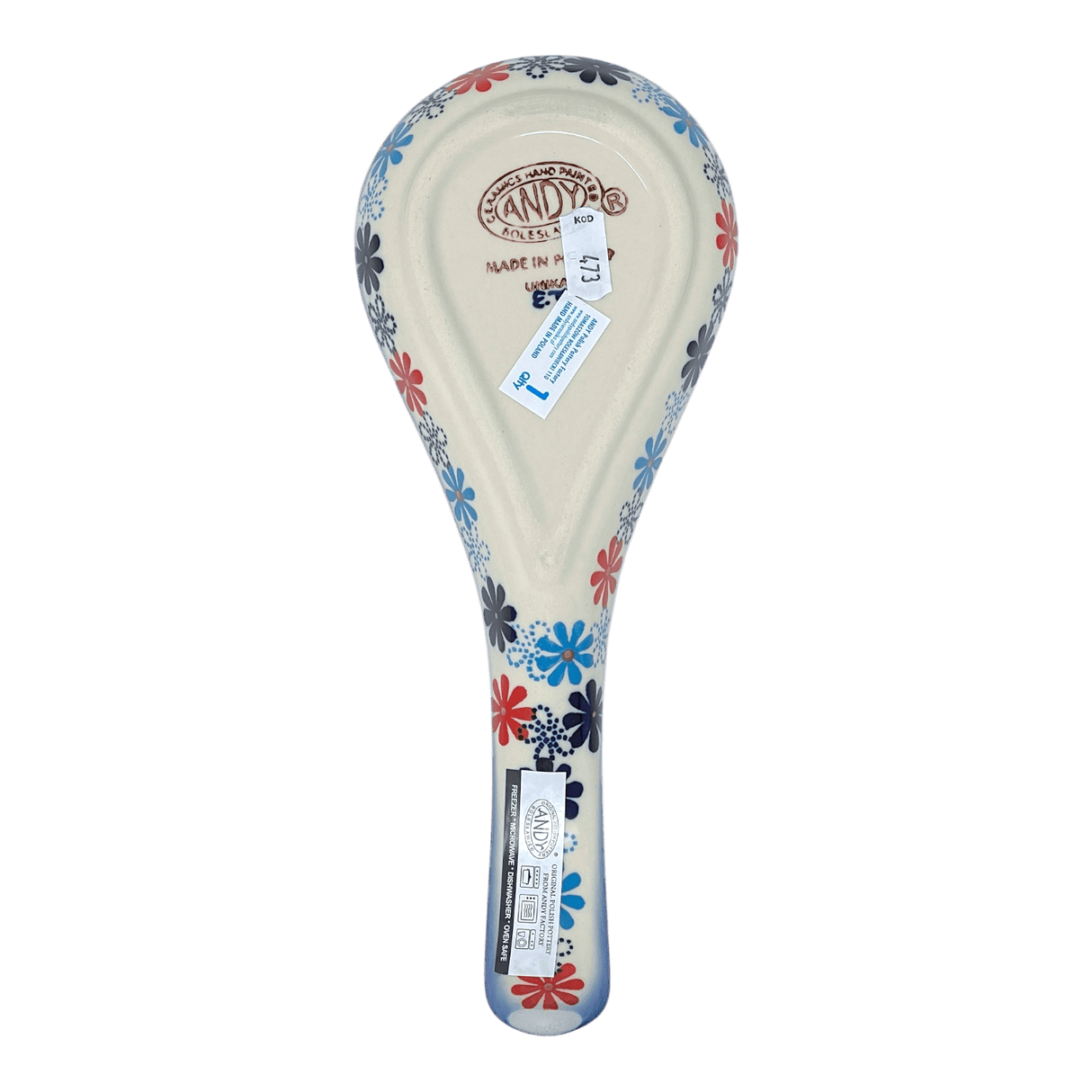 Spoon Rest, Large, 10.5" in "Flower Child" by Andy | NDA473-44