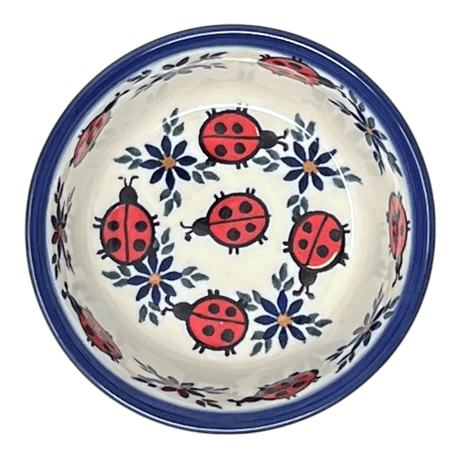 Bowl, Round, 4.25" in "Lovely Ladybugs" by Andy | NDA84-18