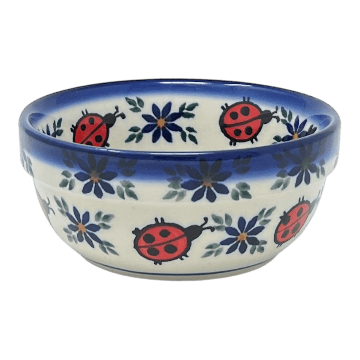 Bowl, Round, 4.25" in "Lovely Ladybugs" by Andy | NDA84-18