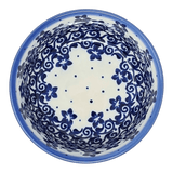 Bowl, Round, 4.25" in "Geometric Blue Flowers" by Andy | NDA84-27