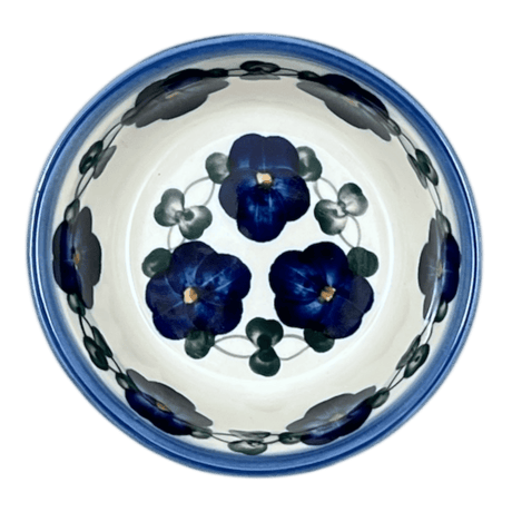 Bowl, Round, 4.25" in "Blue Tethered Blossoms" by Andy | NDA84-4