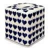 Polish Pottery Tissue Box Cover (Whole Hearted) | O003T-SEDU at PolishPotteryOutlet.com