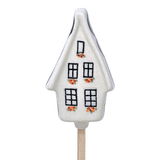 Ornament, Plant Stake, House, 2" in "Peacock" by Manufaktura | O066T-54