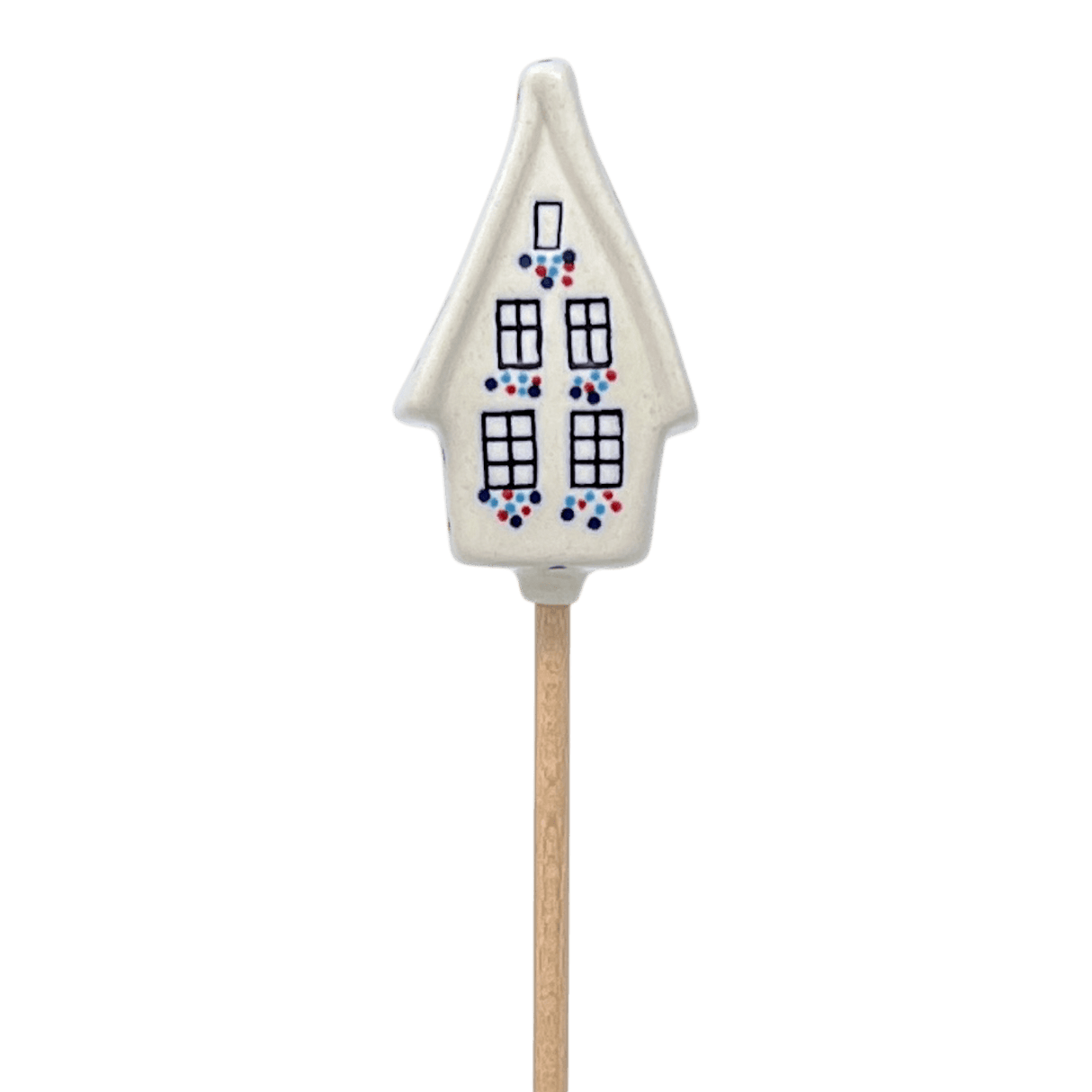 Ornament, Plant Stake, House, 2" in "Simply Beautiful" by Manufaktura | O066T-AC61