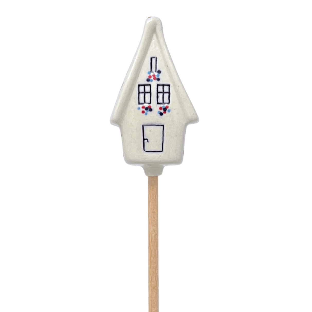 Ornament, Plant Stake, House, 2" in "Simply Beautiful" by Manufaktura | O066T-AC61