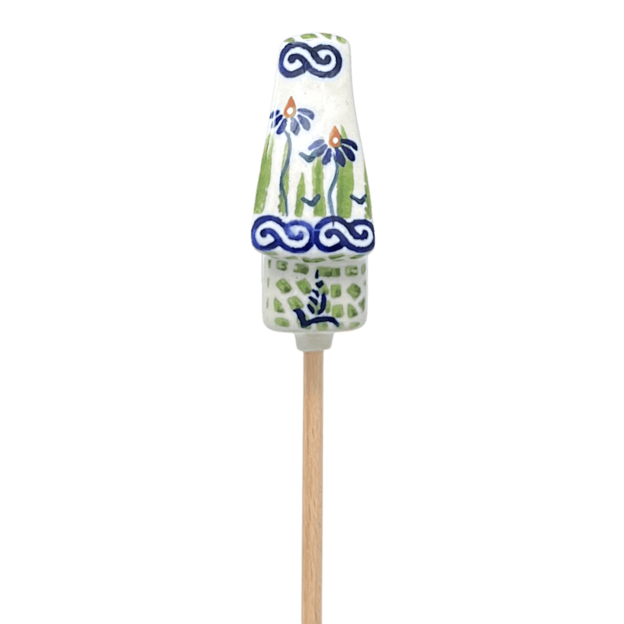 Ornament, Plant Stake, House, 2" in "Riverbank" by Manufaktura | O066T-MC15