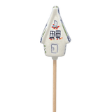 Ornament, Plant Stake, House, 2" in "Riverbank" by Manufaktura | O066T-MC15