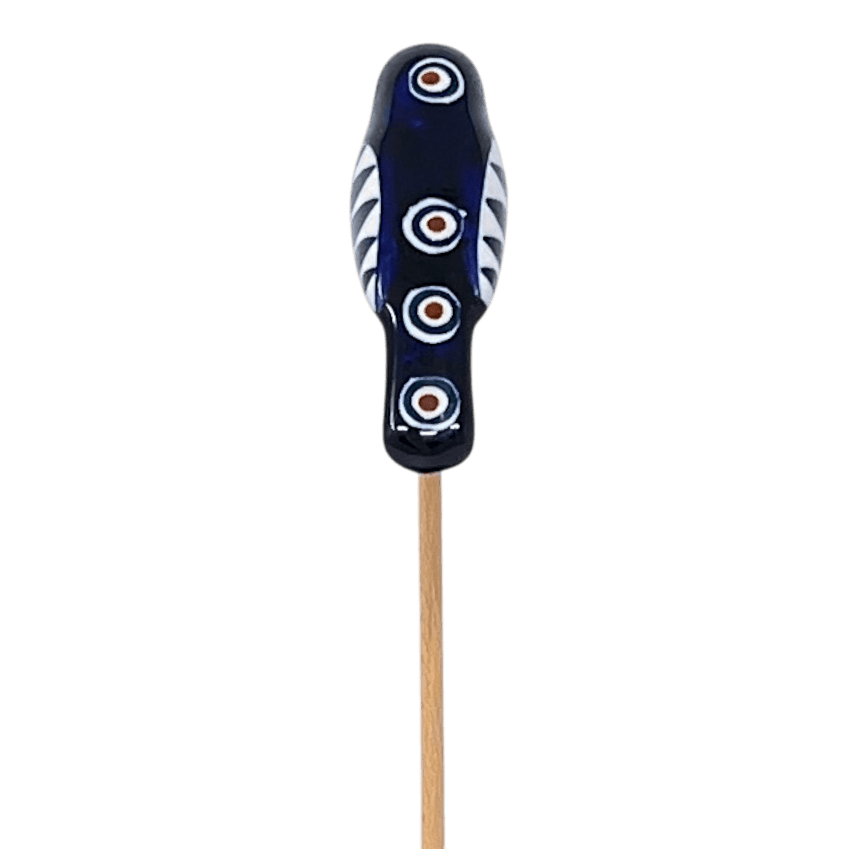 Ornament, Plant Stake, Bird, 2" in "Peacock" by Manufaktura | O067T-54
