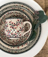 Plate, Round, Dessert, 7.25" in "Cherry Blossoms - Solid Rim" by Manufaktura | T131S-DPGJA