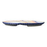 Plate, Oval, Soup & Sandwich, 11.75" x 7.25" in "Speckled Rainbow" by Manufaktura | P006M-AS37