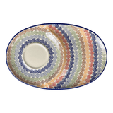 Plate, Oval, Soup & Sandwich, 11.75" x 7.25" in "Speckled Rainbow" by Manufaktura | P006M-AS37