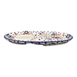 Plate, Oval, Soup & Sandwich, 11.75" x 7.25" in "Bubble Machine" by Manufaktura | P006M-AS38