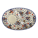 Plate, Oval, Soup & Sandwich, 11.75" x 7.25" in "Bubble Machine" by Manufaktura | P006M-AS38
