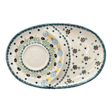 Plate, Oval, Soup & Sandwich, 11.75" x 7.25" in "Lady Bugs" by Manufaktura | P006T-IF45