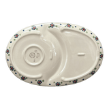 Plate, Oval, Soup & Sandwich, 11.75" x 7.25" in "Lady Bugs" by Manufaktura | P006T-IF45