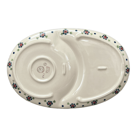 Plate, Oval, Soup & Sandwich, 11.75" x 7.25" in "Lady Bugs" by Manufaktura | P006T-IF45