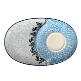 Plate, Oval, Soup & Sandwich, 11.75" x 7.25" in "Peaceful Season" by Manufaktura | P006T-JG24