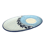 Plate, Oval, Soup & Sandwich, 11.75" x 7.25" in "Peaceful Season" by Manufaktura | P006T-JG24