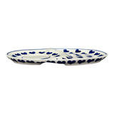 Plate, Oval, Soup & Sandwich, 11.75" x 7.25" in "Whole Hearted" by Manufaktura | P006T-SEDU