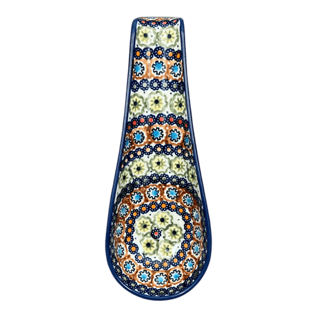 Spoon Rest, Large, 9.25" in "Polish Flowers" by Manufaktura | P007S-MDT