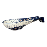 Spoon Rest, Large, 9.25" in "Peacock Dot" by Manufaktura | P007U-54K