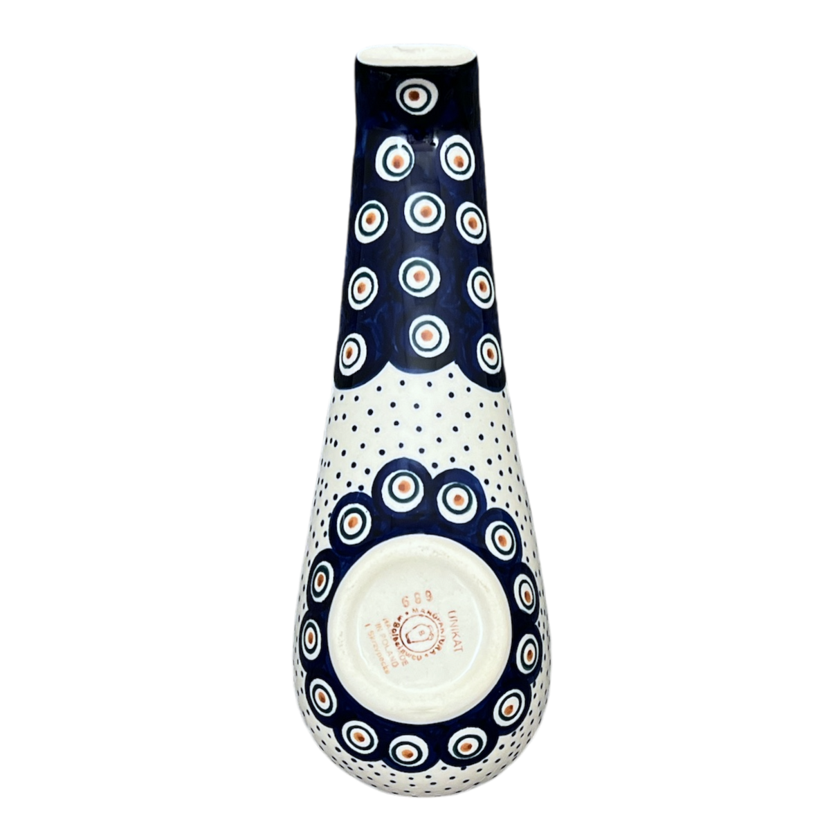 Spoon Rest, Large, 9.25" in "Peacock Dot" by Manufaktura | P007U-54K