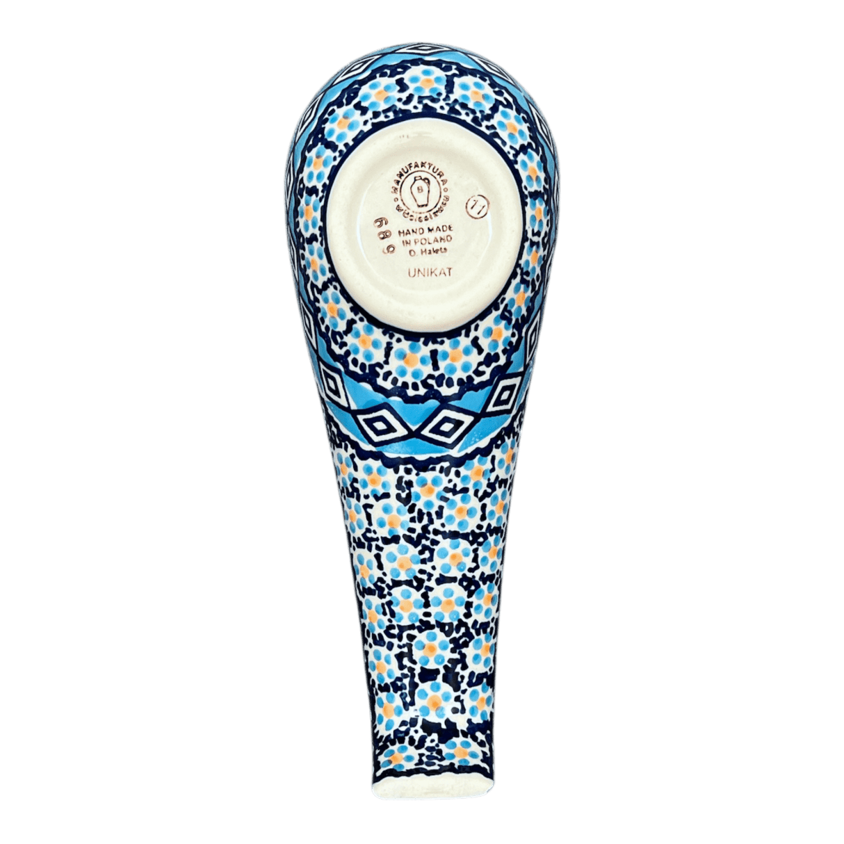 Spoon Rest, Large, 9.25" in "Blue Diamond" by Manufaktura | P007U-DHR