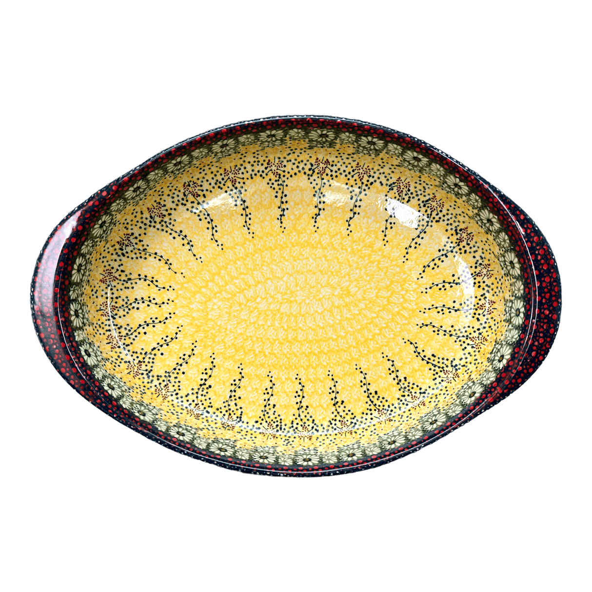 Baker, Oval, Large 10.25" x 15.5" in "Sunshine Grotto" by Manufaktura | P102S-WK52