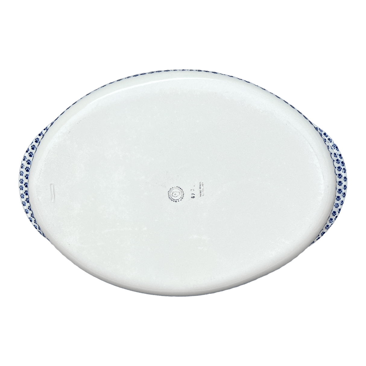 Baker, Oval, Large 10.25" x 15.5" in "Kitty Cat Path" by Manufaktura | P102T-KOT6