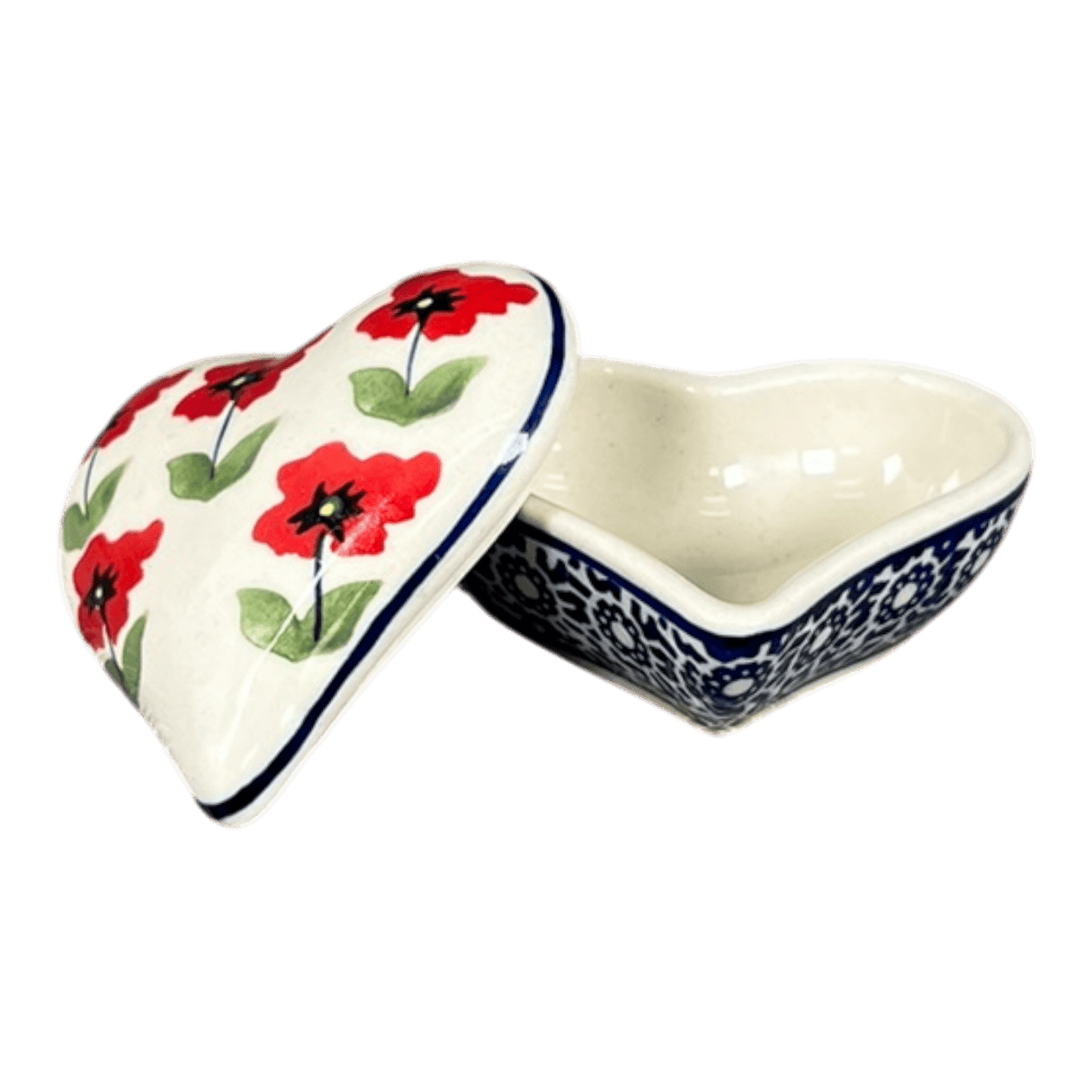 Heart Box, 3" in "Poppy Garden" by Manufaktura | P013T-EJ01
