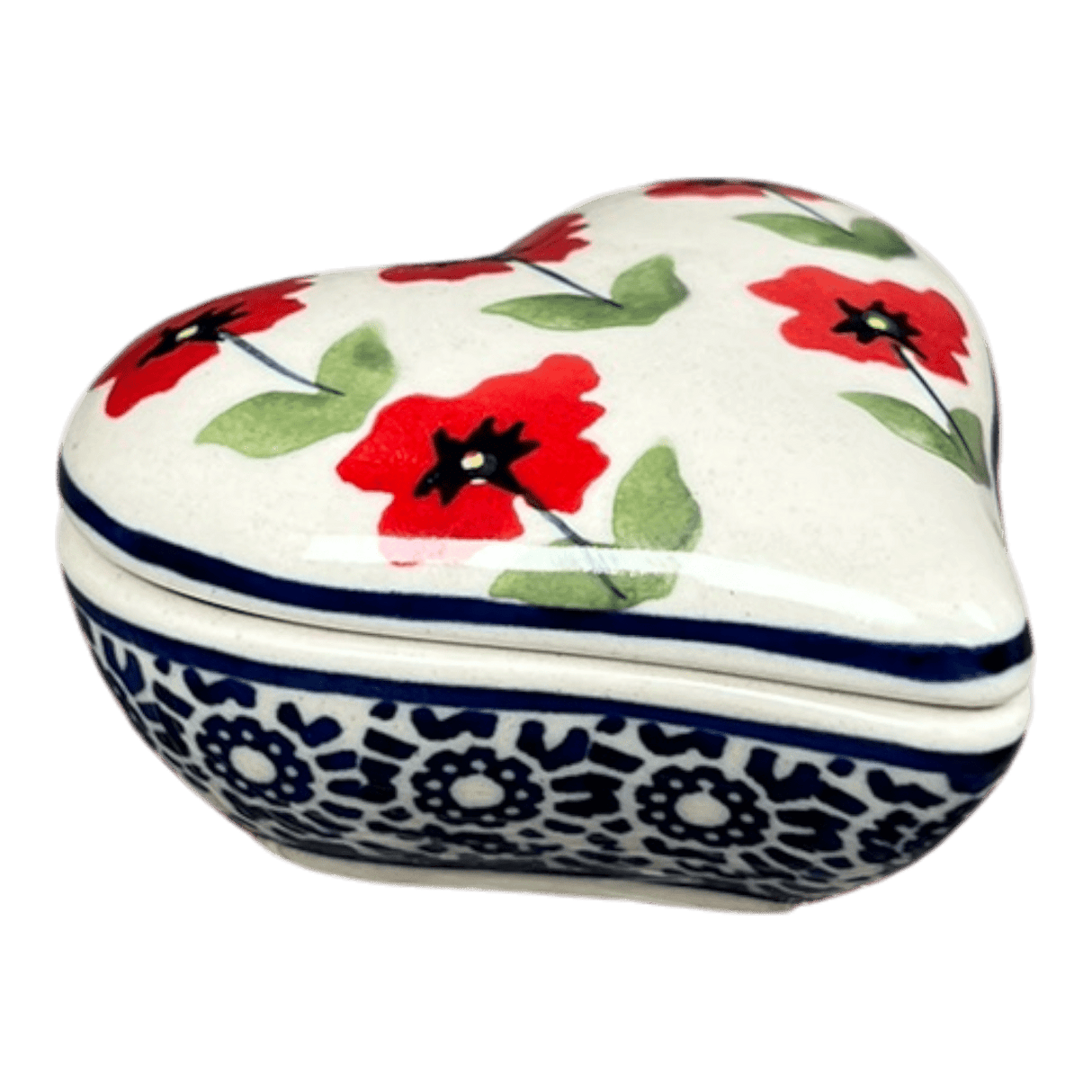 Heart Box, 3" in "Poppy Garden" by Manufaktura | P013T-EJ01