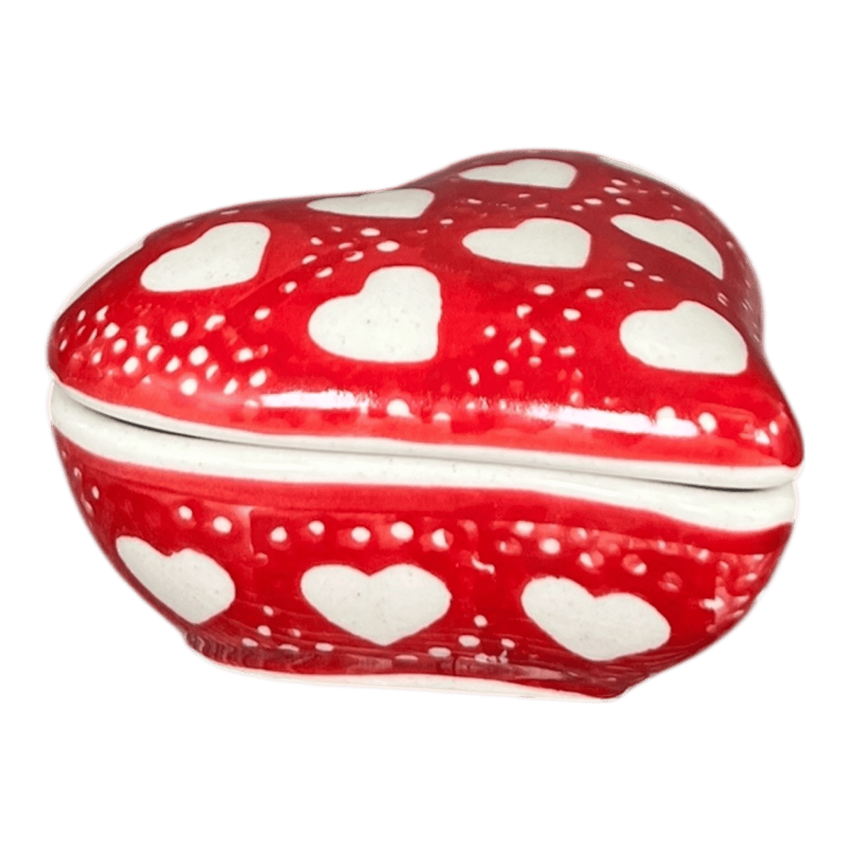 Heart Box, 3" in "Torrent of Hearts Red" by Manufaktura | P013T-SEMC