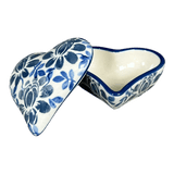 Heart Box, 3" in "English Blue" by Manufaktura | P013U-AS53