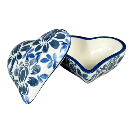 Heart Box, 3" in "English Blue" by Manufaktura | P013U-AS53
