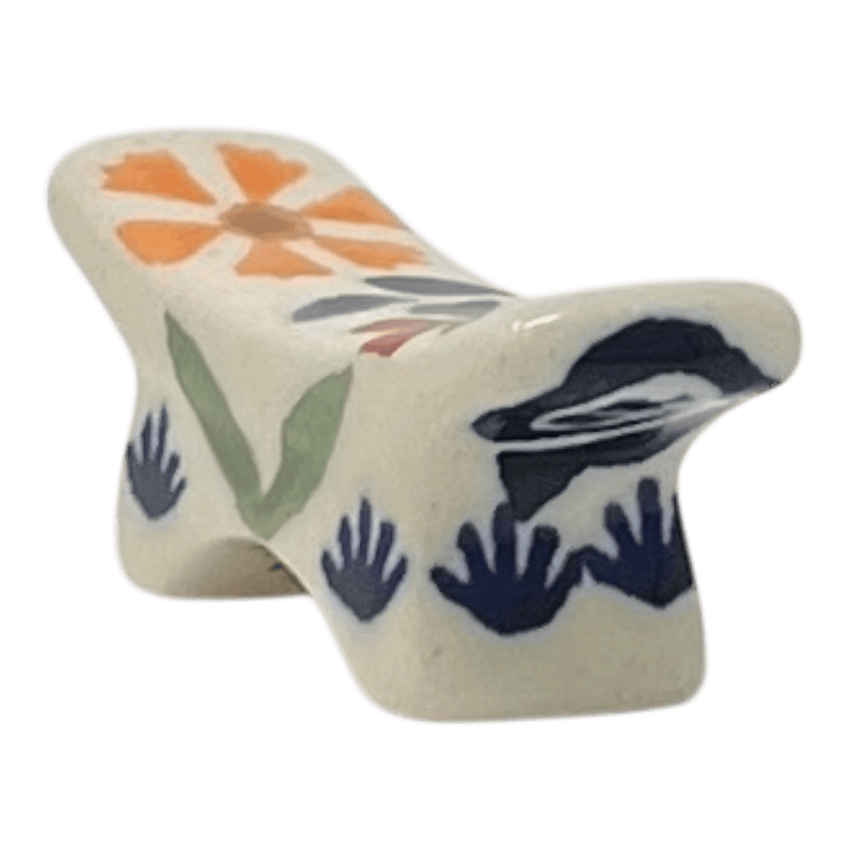 Chopstick Rest, 2" x 0.5" in "Flower Power" by Manufaktura | P021T-JS14