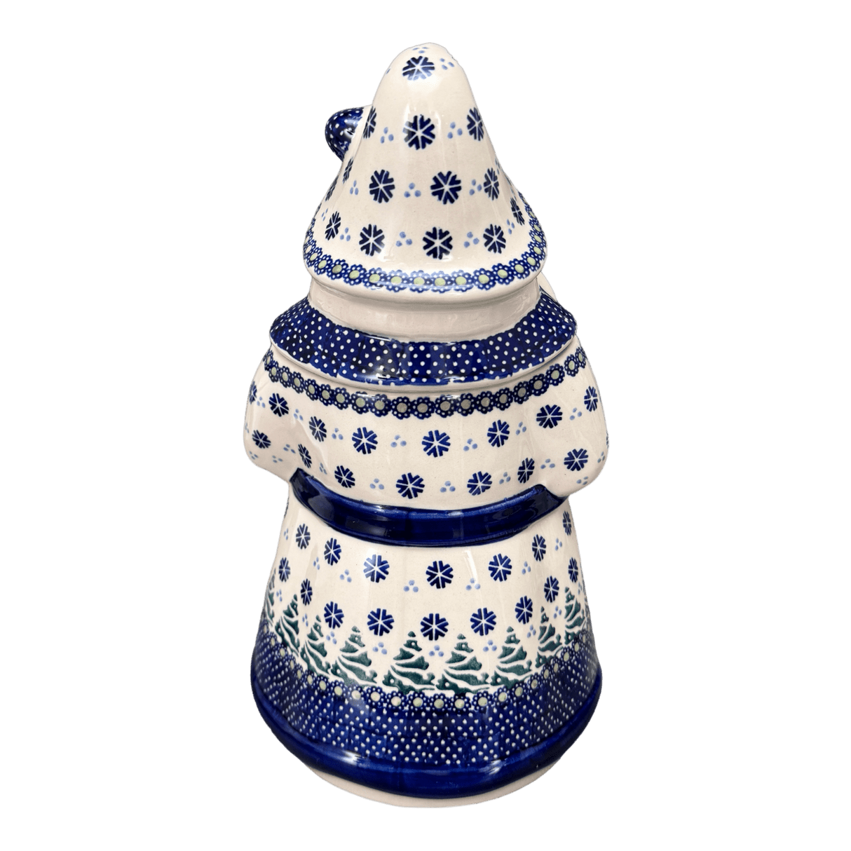 Cookie Jar, Santa, 12" in "Snowy Pines" by Manufaktura | P060T-U22