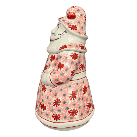 Cookie Jar, Santa, 12" in "Scarlet Daisy" by Manufaktura | P060U-AS73