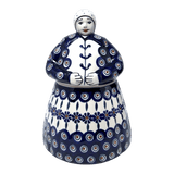 Cookie Jar, Lady, 10.5" Manufaktura (P072) in "Floral Peacock" by Manufaktura | P072T-54KK